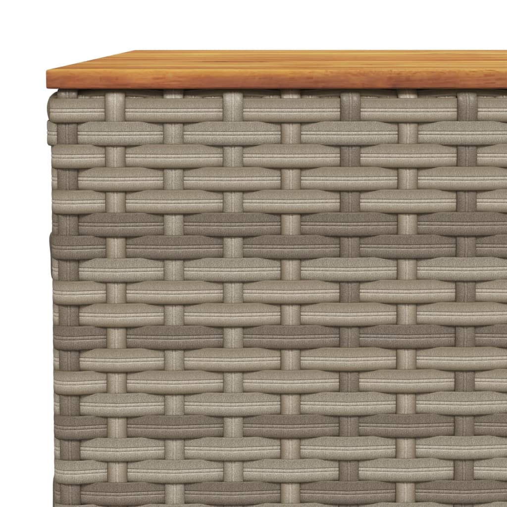 vidaXL 6-delige Loungeset met kussens poly rattan zwart