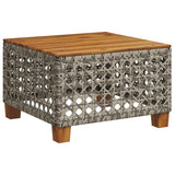 vidaXL 7-delige Loungeset met kussens poly rattan zwart