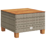 vidaXL 9-delige Loungeset met kussens poly rattan zwart