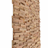 vidaXL Wall Panels 10 pcs 3D 1.08 m² Solid Teakwood