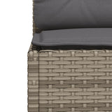 vidaXL 5-delige Loungeset met kussens poly rattan zwart