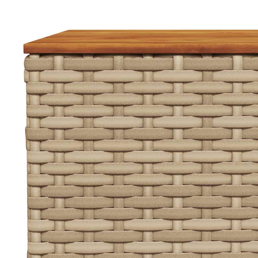 vidaXL 10-delige Loungeset met kussens poly rattan zwart