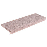 vidaXL Trapmatten 15 st 65x21x4 cm Grijs Rechthoekige Rand