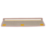 vidaXL Trapmatten 15 st 65x21x4 cm Grijs Rechthoekige Rand