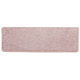 vidaXL Trapmatten 15 st 65x21x4 cm Grijs Rechthoekige Rand
