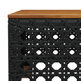 vidaXL 10-Piece Lounge Set with Cushions Poly Rattan Black