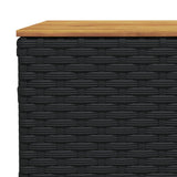 vidaXL 10-Piece Lounge Set with Cushions Poly Rattan Black