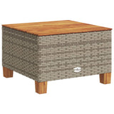 vidaXL 11-Piece Lounge Set with Cushions Poly Rattan Black