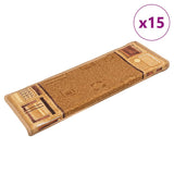 vidaXL Trapmatten zelfklevend 5 st 65x21x4 cm rouge