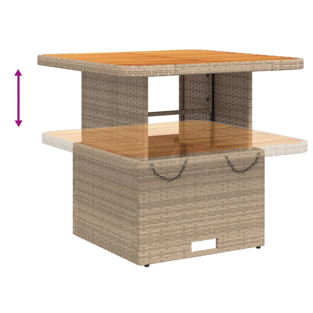 vidaXL 2-delige Loungeset met kussens poly rattan zwart