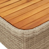 vidaXL 2-delige Loungeset met kussens poly rattan zwart