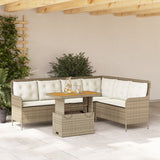 vidaXL 2-delige Loungeset met kussens poly rattan zwart