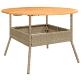 vidaXL 2-delige Loungeset met kussens poly rattan zwart