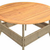 vidaXL 2-delige Loungeset met kussens poly rattan zwart