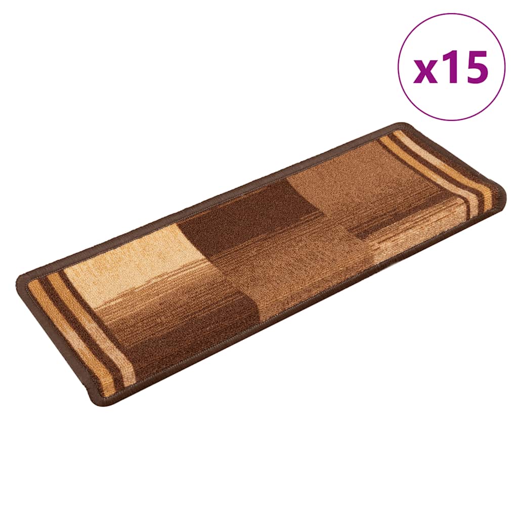 vidaXL Trapmatten zelfklevend 5 st 65x21x4 cm rouge