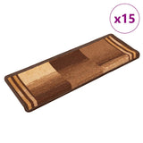 vidaXL Trapmatten zelfklevend 5 st 65x21x4 cm rouge