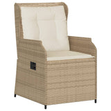 vidaXL 6-delige Loungeset met kussens poly rattan grijs