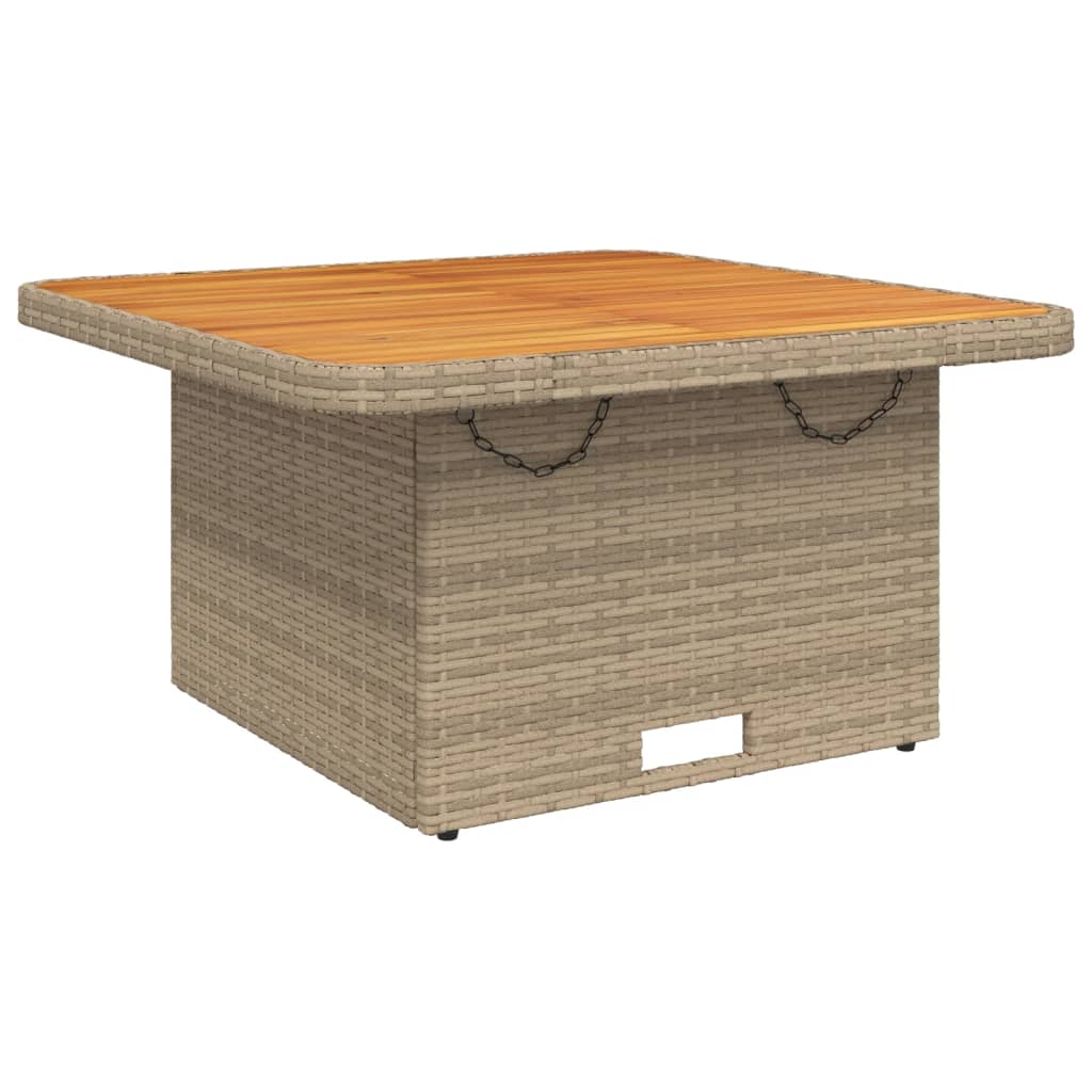vidaXL 7-delige Loungeset met kussens poly rattan zwart