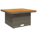 vidaXL 7-delige Loungeset met kussens poly rattan zwart