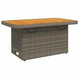 vidaXL 3-delige Loungeset met kussens poly rattan zwart