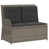 vidaXL 6-delige Loungeset met kussens poly rattan beige