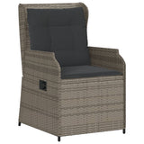 vidaXL 6-delige Loungeset met kussens poly rattan beige