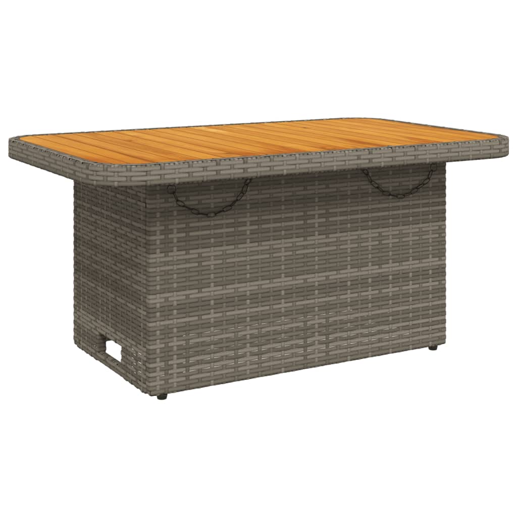 vidaXL 6-delige Loungeset met kussens poly rattan beige