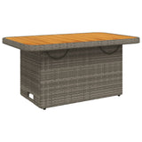 vidaXL 6-delige Loungeset met kussens poly rattan beige