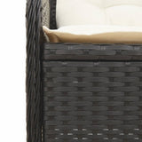 vidaXL 6-Piece Lounge Set with Cushions Poly Rattan Grey