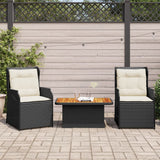 vidaXL 5-Piece Lounge Set with Cushions Poly Rattan Beige