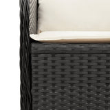 vidaXL 5-Piece Lounge Set with Cushions Poly Rattan Beige
