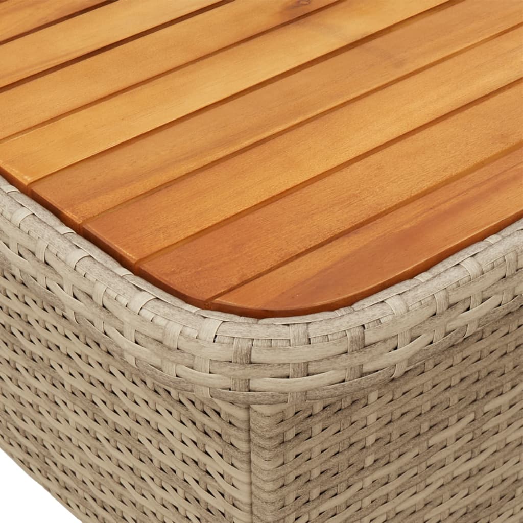 vidaXL 3-delige Loungeset met kussens poly rattan zwart