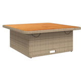 vidaXL 3-delige Tuinset met kussens poly rattan zwart