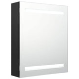 vidaXL Badkamerkast met spiegel en LED 50x14x60 cm betongrijs