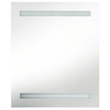 vidaXL Badkamerkast met spiegel en LED 50x14x60 cm betongrijs