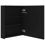 vidaXL Badkamerkast met spiegel en LED 50x14x60 cm betongrijs