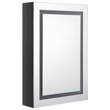 vidaXL Badkamerkast met spiegel en LED 50x13x70 cm betongrijs