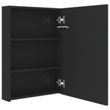 vidaXL Badkamerkast met spiegel en LED 50x13x70 cm betongrijs