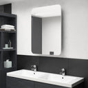 vidaXL Badkamerkast met spiegel en LED 60x11x80 cm