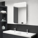 vidaXL Badkamerkast met spiegel en LED 60x11x80 cm