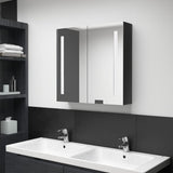 vidaXL Badkamerkast met spiegel en LED 50x13x70 cm
