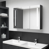 vidaXL Badkamerkast met spiegel en LED 50x13x70 cm