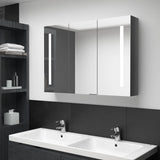vidaXL Badkamerkast met spiegel en LED 50x13x70 cm