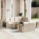 vidaXL 11-delige Loungeset met kussens poly rattan zwart