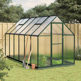 vidaXL Tuinkas met basisframe 224x169x202 cm aluminium zilverkleurig