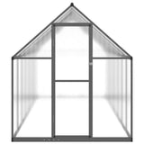 vidaXL Tuinkas met basisframe 224x169x202 cm aluminium zilverkleurig