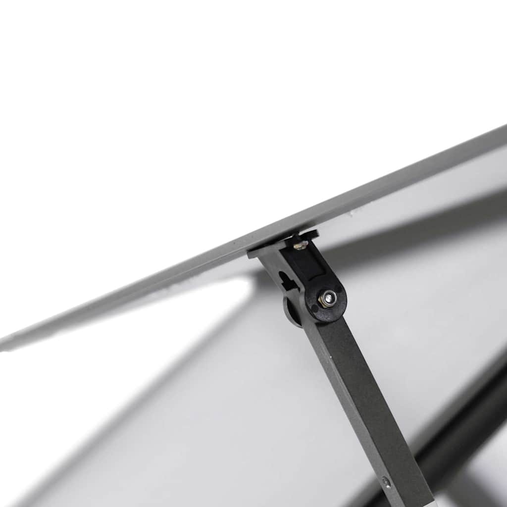 vidaXL Tuinkas met basisframe 224x169x202 cm aluminium zilverkleurig