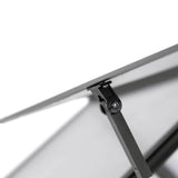 vidaXL Tuinkas met basisframe 224x169x202 cm aluminium zilverkleurig