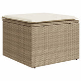 vidaXL 8-delige Loungeset met kussens poly rattan zwart