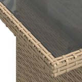 vidaXL 9-delige Loungeset met kussens poly rattan zwart